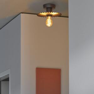 OSRAM Plafonieră Decor Plissee, gri, oțel, E27, reglabil, Gri, Camera de zi / sufragerie, Metal, Modern