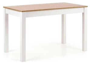 Masa KSAWERY, stejar/alb, PAL, 120x68x76 cm