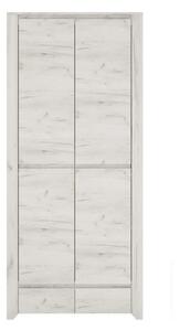 Dulap ANGEL tip 20, alb craft, PAL melaminat, cu 2 usi, 84x58x191 cm