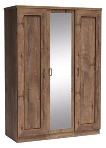 Dulap TEDY Typ T15, stejar lefkas, PAL melaminat, cu 3 usi, 135x57x190