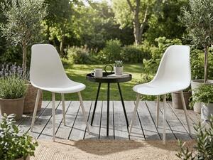 Set de gradina OSAKA SIRVON - 2 scaune si masa rotunda, alba