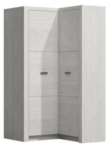 Dulap INFINITY I-14, frasin alb, PAL melaminat, cu 2 usi, 90/106x58/42
