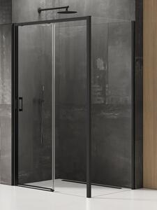 New Trendy Prime Black cabină de duș 100x70 cm dreptunghiular negru mat/sticlă transparentă K-1304