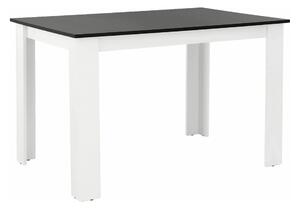 Masa KRAZ, negru/alb, PAL melaminat, 120x80x75 cm