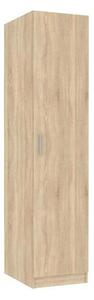 Dulap INVITA Tip 1, stejar sonoma, DTD laminat, cu o usa, 46x60x200 cm
