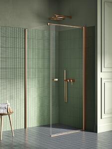 New Trendy New Soleo Copper Brushed cabină de duș 120x90 cm dreptunghiular cupru periat/sticlă transparentă K-1976-WP