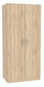 Dulap INVITA, stejar sonoma, PAL melaminat, cu 2 usi, 90x60x200 cm
