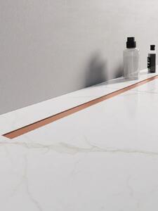 New Trendy Visio Slim Copper Brushed rigolă liniară 90 cm cupru OL-0099