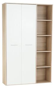 Dulap MAURUS NEW MA52, stejar sonoma/alb, PAL melaminat, cu 2 usi, 111