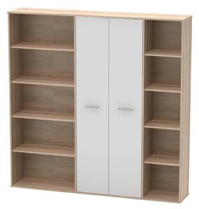 Dulap MAURUS NEW MA50, stejar sonoma/alb, PAL melaminat, 181x34x181 cm