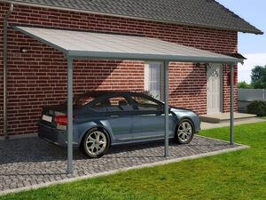 Carport auto din aluminiu Feria Palram 3 x 5,46 m gri