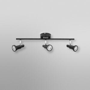 OSRAM Spot de tavan OSRAM, negru, 3 becuri, metal GU10-LED 927 dimabil, reglabil, Negru, Metal