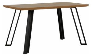 Masa PEDAL, stejar/negru, 140x80x76 cm