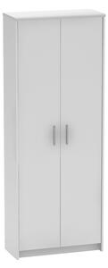 Dulap JOHAN 2 NEW 05, alb, DTD laminat, cu 2 usi, 73x34x186 cm
