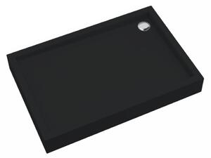 Schedpol Medium Black Mat cădiță de duș dreptunghiulară 100x80 cm negru 3.4736/C/MG