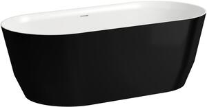Laufen Pro cadă freestanding 165x75 cm ovală alb-negru H2399520640001