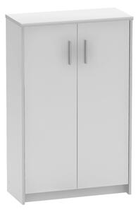 Dulap JOHAN 2 NEW 13, alb, DTD laminat, cu 2 usi, 73x34x116 cm