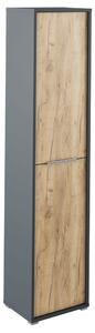 Dulap RIOMA NEW TYPE 06, gri grafit/stejar artisan, DTD laminat, cu 2