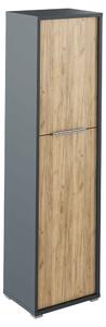 Dulap RIOMA NEW TYP 08, gri grafit/stejar artisan, DTD laminat, cu 2 u