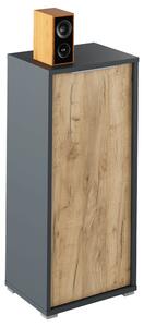 Dulap RIOMA NEW TYP 10, gri grafit/stejar artisan, DTD laminat, cu o u