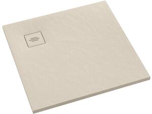 Schedline Protos Cashmere Stone cădiță de duș pătrată 90x90 cm bej 3SP.P1K-9090/PK/ST-M1/PK/ST