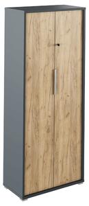 Dulap RIOMA NEW TYP 31, stejar artisan/gri grafit, DTD laminat, cu 2 u