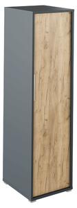 Dulap RIOMA NEW TYP 20, gri grafit/stejar artisan, DTD laminat, cu o u