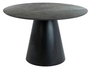 Masa ANGEL, gri inchis/negru, 120x120x76 cm