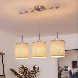 Brilagi - Lustru LED suspendat pe cablu NUBILA 3xE27/60W/230V maro deschis