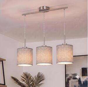 Brilagi - Lustru LED suspendat pe cablu NUBILA 3xE27/60W/230V gri