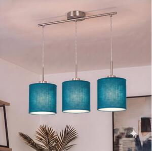 Brilagi - Lustră LED suspendată pe cablu NUBILA 3xE27/60W/230V, albastru închis