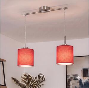Brilagi - Lustră LED pe cablu NUBILA 2xE27/60W/230V roșie
