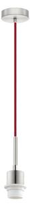 Brilagi - lustră LED suspendată pe cablu NUBILA 1xE27/60W/230V, diam. 14 cm, roșie