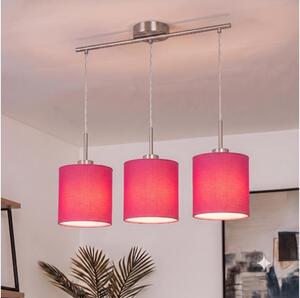 Brilagi - Lustru LED pe cablu NUBILA 3xE27/60W/230V roz