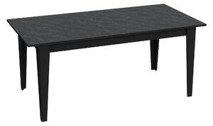 Masa POLK, negru cu efect de marmura, PAL melaminat, 180x90x77 cm