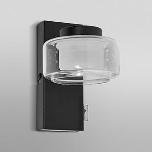 OSRAM Aplică LED ORBIS FLAME, negru, metal, IP44 CCT, Negru, Baie, Metal, Modern