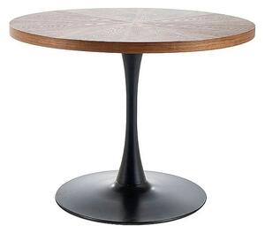 Masa AMADEO, stejar/negru mat, 100x76 cm