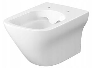 Cersanit Larga Square CleanOn, vas WC montat pe perete fără scaun, alb, K120-004