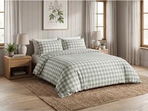 Lenjerie de pat din bumbac GREEN CUBE verde, 100% bumbac Inchidere: Nasturi