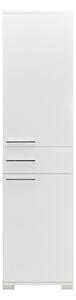 Dulap ADR-421-PP-1, alb, PAL melaminat, cu 2 usi si un sertar, 45x40x1