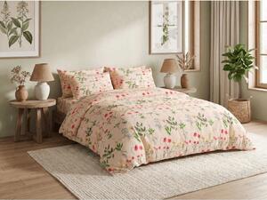 Lenjerie de pat creponata HERBAR POLY bej Dimensiune lenjerie de pat: 70 x 90 cm | 140 x 200 cm