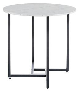 Masa ALTO II, alb/negru, PAL laminat/metal, 80x80x76 cm