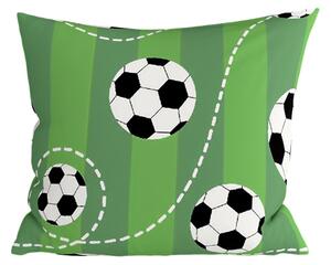Fata de perna din policoton FOOTBALL TIME POLY 45x45 cm, verde