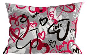 Fata de perna din policoton STREET LOVE POLY 50x70 cm, gri