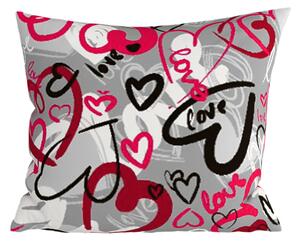 Fata de perna din policoton STREET LOVE POLY 45x45 cm, gri