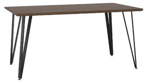Masa FRIADO, stejar/negru, metal, 150x80x75 cm