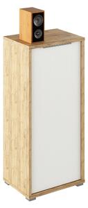 Dulap RIOMA TYP 10, stejar artisan/alb, DTD laminat, cu o usa, 50x38x1