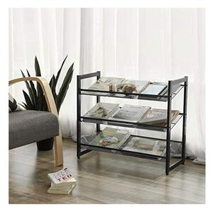Raft pentru pantofi Model Stanley, Negru, 62x30x74 cm