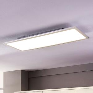 Lindby Panou LED Livel, 4000K, 80 cm x 30 cm, argintiu, metal, Gri, Bucătărie, Plastic, Modern