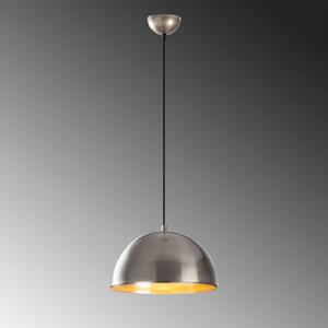 Opviq Lampă suspendată Berceste 231-S, argintiu, metal, Ø 30 cm, reglabil, Metalic, Camera de zi / sufragerie, Metal